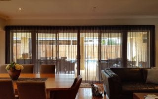 Designed curtains for bi-fold doors for a living room