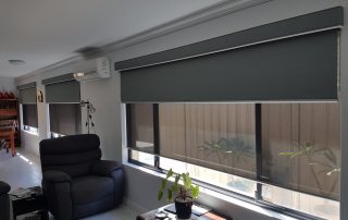 Double Rollers and valance installed in a room